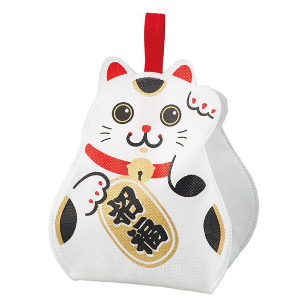 LE162まねきねこの画像。福を呼び込む縁起物、まねきねこ型ラッピング。