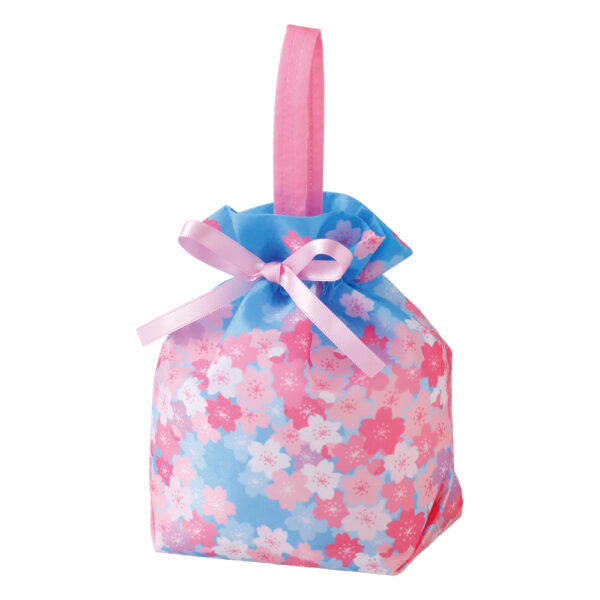 春のお菓子ラッピング売上ランキング5位：LA479　手提げリボンバッグ　桜スカイ柄ＦＰ
