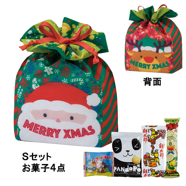 【お菓子セット】スクエア巾着　クリスマスＦＰ　Sセット